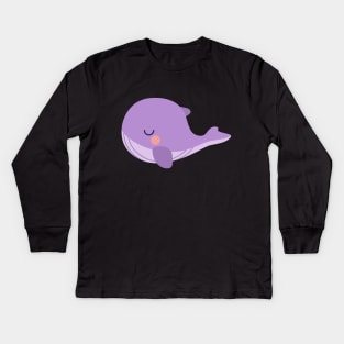 Tinytan plush whale cartoon Kids Long Sleeve T-Shirt